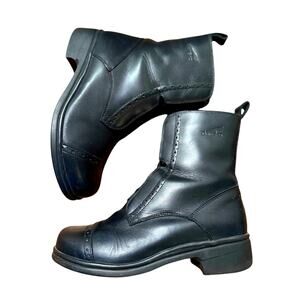 Dansko 6.5/7 Leather Paddock Boots $185 Equestrian Combat COMFORT Lace Up 37